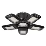 RIGEL LED, lampa warsztatowa składana 5-skrzydłowa, E27, 55W, 6500K, 4950lm