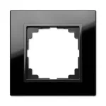 SENTIA ramka pojedyncza szkło IP 20 - kolor czarny