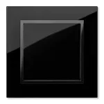 SENTIA ramka pojedyncza szkło IP 20 - kolor czarny