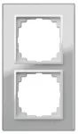 SENTIA ramka podwójna szkło IP 20 - kolor srebrny