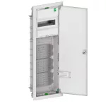 MSF TWIN rozdzielnica 1x12 PE+N+3x12 multimedialna podtynkowa drzwi metalowe IP 30 - kolor biały