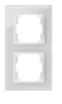 CARLA ramka podwójna szkło IP 20 - kolor biały