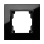 CARLA ramka pojedyncza szkło IP 20 - kolor czarny