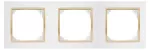 SANTRA ramka potrójna IP20 - kolor biały/złoty