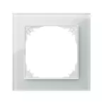 SANTRA ramka pojedyncza szkło IP20 - kolor biały