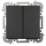 SANTRA łącznik 2xschodowy bez ramki podtynkowy IP20 - kolor czarny