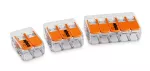 WAGO szybkozłączka mini zap 2x 4mm (kpl 6 szt) pomarańczowy