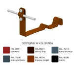 Uchwyt dach.prof.pros.Z-śr. WZÓR 24 H=10cm /LA/ TYP AN-25Z/LA/