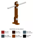 Uchwyt na krawędź prosty H=14,5cm Z-śruba /LA/ TYP AN-10B/LA/