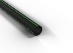 Rura gładkościenna światłowodowa w kręgach śr.40mm QRGS 40/3,7 CZARNA Z PASKIEM ZIELONYM