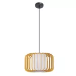 Pendant IP20 VIVA E27 15 Black Light wood DE-0179-NAT