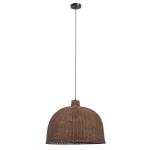 Pendant IP20 CORTIC E27 15 Black Natural rattan DE-0214-NAT