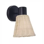 Ceiling fixture IP20 NATURE E27 15W Black Natural rattan DE-0219-NAT