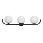 Wall fixture IP44 Sfera Triplex G9 Max. 18W Black DE-0240-NEG