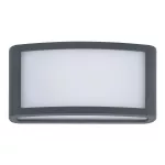 Wall fixture IP54 ZENITHA LED 12 LED warm-white 3000K ON-OFF Black 1300 PX-0649-NEG