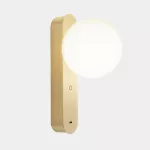 Wall fixture Perlina USB LED 8.8 SW 2700-3000-4000K TOUCH DIMMING Matte gold 355lm 05-A078-DN-DN