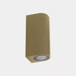 Wall fixture IP66 Eko Double Emission GU10 8 Gold 05-E159-DL-37