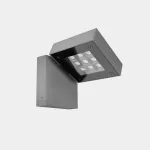 Wall fixture IP66 Modis Optics Single LED 20 LED extra warm-white 2200K DALI-2/PUSH Grey 1004lm AS11-18P8F1DS34