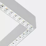 Lineal lighting system Infinite Slim Starter Right Square Surface 28.7 LED warm-white 3000K CRI 90 ON-OFF Brushed anodise IP40 3481lm BB22-29W9GMOSI6