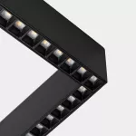 Lineal lighting system Infinite Slim Starter Left Square Pendant 28.7 LED neutral-white 4000K CRI 90 ON-OFF Black IP40 3104lm BB27-29X9NMOS60