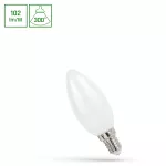 LED ŚWIECOWA E-14 230V 4W COG NW MILKY SPECTRUM