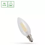 LED ŚWIECOWA E-14 230V 4W COG NW CLEAR SPECTRUM