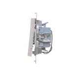 SIMON 55 WMDL-031xx5-114 Przycisk potrójny z podświetleniem LED (moduł) 10 AX, 250 V~, szybkozłącza; Jasnoszary mat