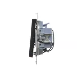 SIMON 55 WMDL-031xx5-149 Przycisk potrójny z podświetleniem LED (moduł) 10 AX, 250 V~, szybkozłącza; Czarny mat
