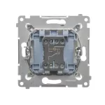 SIMON 54 WMDL-061x2x-046 Łącznik schodowy z podświetleniem LED (moduł) 16AX, 250V~, zaciski śrubowe; brąz mat