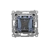 SIMON 54 WMDL-061x2x-049 Łącznik schodowy z podświetleniem LED (moduł) 16AX, 250V~, zaciski śrubowe; czarny mat