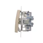 SIMON 54 WMDL-0612xx-044 Łącznik schodowy podwójny z podświetleniem (moduł) 10AX, 250V~, zaciski śrubowe; złoty mat