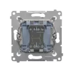 SIMON 54 WMDL-020x2x-043 Łącznik dwubiegunowy (moduł) 16AX, 250V~, zaciski śrubowe; srebrny mat