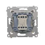 SIMON 54 WMDL-021xxx-041 Łącznik dwubiegunowy z podświetleniem LED (moduł) 10AX, 250V~, szybkozłącza; kremowy