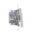 SIMON 54 WMDL-091xxx-011 Przycisk „dzwonek” z podświetleniem LED (moduł) 10AX, 250V~, szybkozłącza; biały