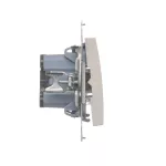 SIMON 54 WMDL-091x2x-011 Przycisk „dzwonek” z podświetleniem LED (moduł) 16AX, 250V~, zaciski śrubowe; biały
