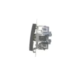 SIMON 54 WMDL-06120x-048 Łącznik schodowy podwójny z podświetleniem bez piktogramu (moduł) 10AX, 250V~, zaciski śrubowe; antracyt