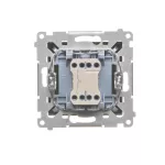 SIMON 55 WMDA-08xxxx-149 Przycisk „dzwonek” (moduł) 10 AX, 250 V~, szybkozłącza; Czarny mat