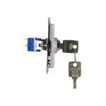 SIMON 55 WMDL-0K011x-143 Łącznik na kluczyk jednobiegunowy (moduł) 2 pozycyjny „0-I” styk N/O, 5 A, 250 V~; Aluminium mat