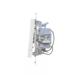 SIMON 55 WMDL-031xx4-0111 Łącznik potrójny z podświetleniem LED (moduł) 10 AX, 250 V~, szybkozłącza; Biały mat