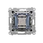 SIMON 55 WMDL-0106xx-149 Łącznik schodowy bez piktogramu (moduł) 10 AX, 250 V~, szybkozłącza; Czarny mat
