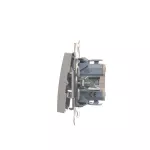 SIMON 54 WMDL-040xxx-043 Przycisk roletowy (moduł) 10AX, 250V~, szybkozłącza; srebrny mat