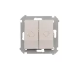 SIMON 54 WMDL-040xx1-011 Przycisk roletowy do sterowania roletą z wielu miejsc (moduł) 10AX, 250V~, zaciski śrubowe; biały