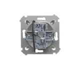 SIMON 54 WMDL-040xx1-043 Przycisk roletowy do sterowania roletą z wielu miejsc (moduł) 10AX, 250V~, zaciski śrubowe; srebrny mat