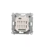 SIMON 54 WMDC-008N5P-046 Łącznik/Przycisk roletowy podwójny elektroniczny (moduł) 230 V; brąz mat
