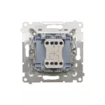 SIMON 55 WMDL-040123-143 Przycisk roletowy (moduł) 10 A, 250 V~, szybkozłącza; Aluminium mat
