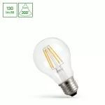 LED GLS E-27 230V 5.5W COG WW CLEAR DIMMABLE SPECTRUM