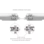 LIMEA LED TUBE SLIM HERMETYK G13 1x60 250V IP65   710x65x63 mm SZARY