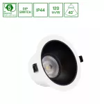 ORBITO DOWNLIGHT 14-27W NW 230V 40st IP44 Ra90 UGR&lt;19 169X95MM BIAŁY/CZAR.MAT okr. regulacja mocy 5