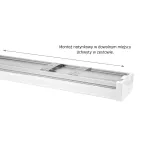 LIMEA PRISMATICA  1200mm 40W NW 230V 100st IP44 IK10 1258x111x58mm 5 lat gw.