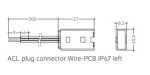 ACL connector Wire-PCB IP67 L 2pc EXC2 2 input connector L, 2 tube sets, 2 end caps, 4 plugs, 1 silicon tube TRIDONIC